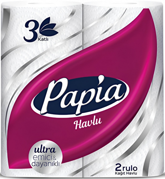 Papia Ultra Kağıt Havlu 2 Rulo (2 Rulo)