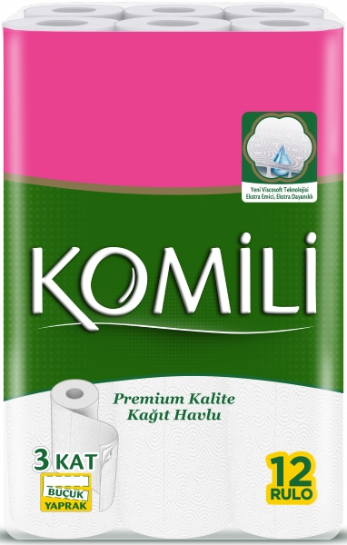 Komili Kağıt Havlu 12 Rulo (12 Rulo)