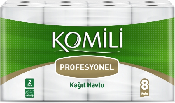 Komili Profesyonel Kağıt Havlu 8 Rulo