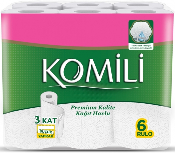 Komili Kağıt Havlu 6 Rulo (6 Rulo)