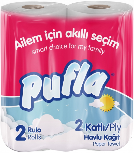 Pufla Kağıt Havlu 2 Rulo (2 Rulo)