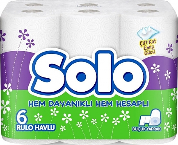 Solo Kağıt Havlu 6 Rulo (6 Rulo)