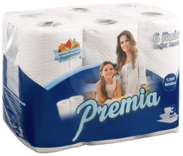 Premia Kağıt Havlu 6 Rulo
