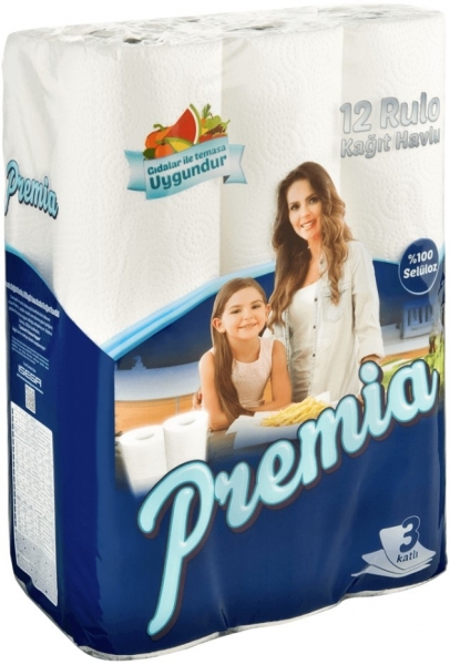 Premia Kağıt Havlu 12 Rulo