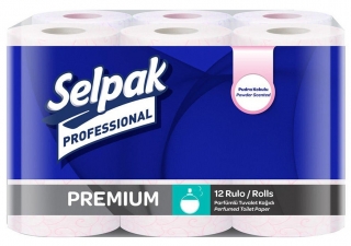 Selpak Professional Premium Pudra Kokulu Tuvalet Kağıdı 12 Rulo