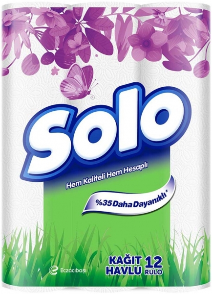 Solo Kağıt Havlu 12 Rulo (12 Rulo)