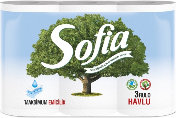 Sofia Kağıt Havlu 3 Rulo (3 Rulo)