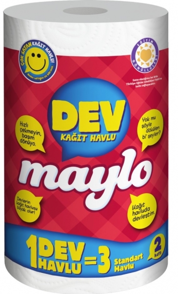 Maylo Dev Rulo 1=3 Kağıt Havlu