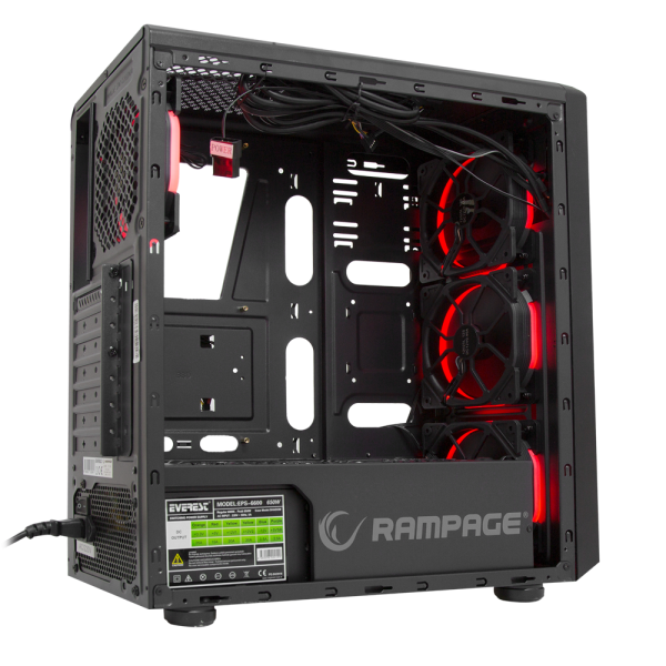 Rampage Shadow HD Audio 600W Bilgisayar Kasası
