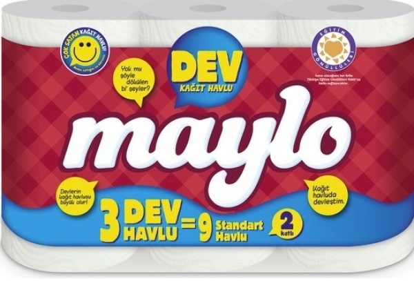 Maylo Kağıt Havlu 3 Dev Rulo