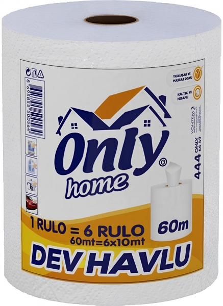 Only Home İçten Çekmeli Kağıt Havlu Dev Rulo
