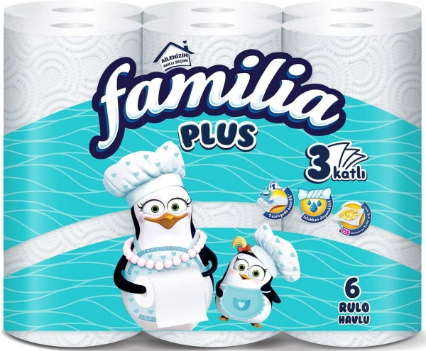 Familia Plus Kağıt Havlu 6 Rulo (6 Rulo)