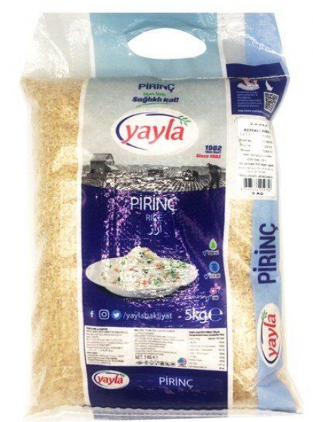 Yayla Gurme Kepekli Pirinç 5 kg
