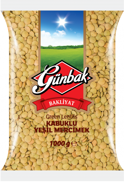 Günbak Yeşil Mercimek 1 kg