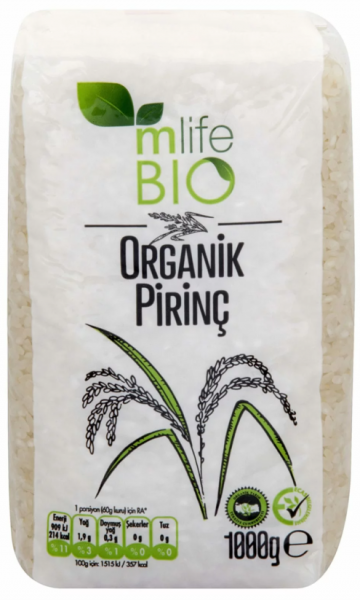 M Life Organik Pirinç 1 kg