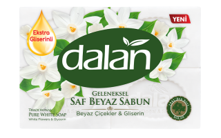 Dalan Geleneksel Saf Beyaz Sabun Beyaz Çiçekler Gliresin 600 gr