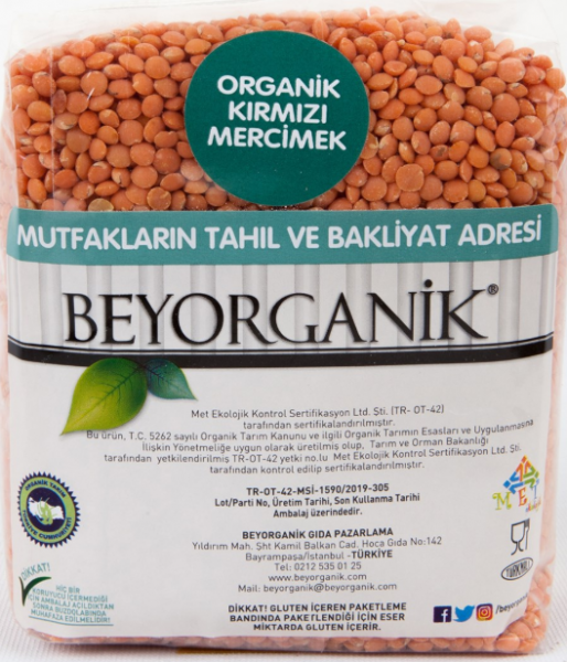 Beyorganik Organik Kırmızı Mercimek 1 kg