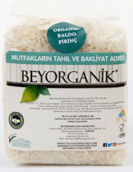 Beyorganik Organik Baldo Pirinç 500 gr