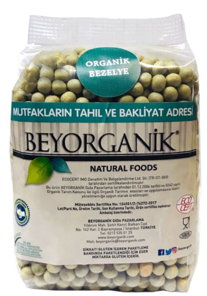 Beyorganik Organik Bezelye 500 gr