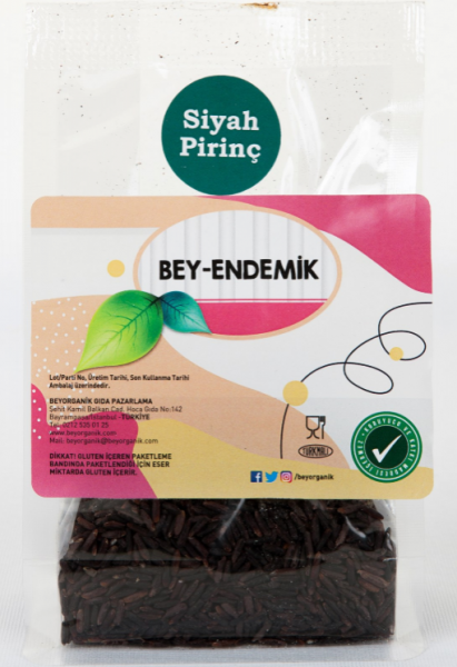 Beyorganik Bey Endemik Siyah Pirinç 160 gr