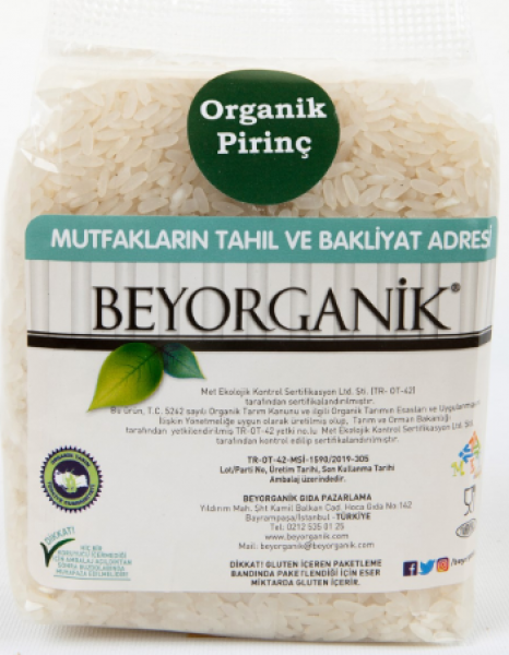Beyorganik Organik Pilavlık Pirinç 1 kg