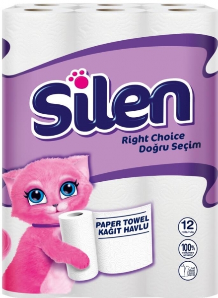 Silen Kağıt Havlu 12 Rulo (12 Rulo)