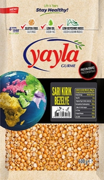 Yayla Gurme Sarı Kırık Bezelye 500 gr