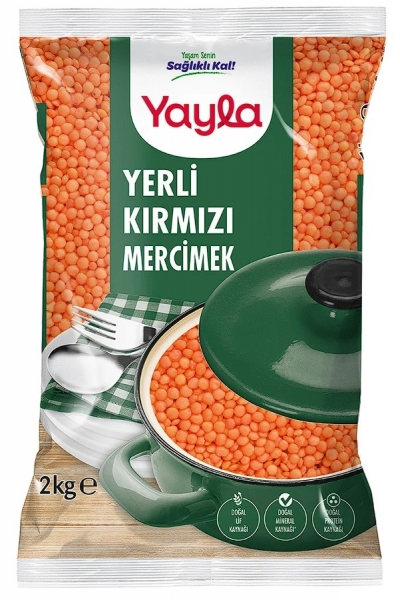 Yayla Yerli Kırmızı Mercimek 2 kg (2 kg)