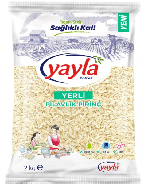 Yayla Yerli Pilavlık Pirinç 2 kg (2 kg)