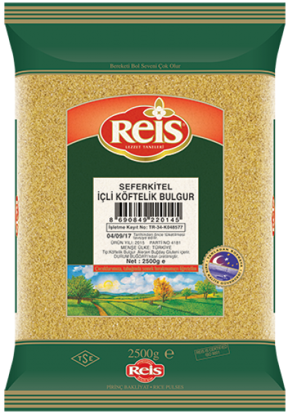 Reis İçli Köftelik Seferlik Bulgur 2.5 kg