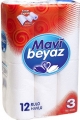 Mavi Beyaz Kağıt Havlu 12 Rulo resim
