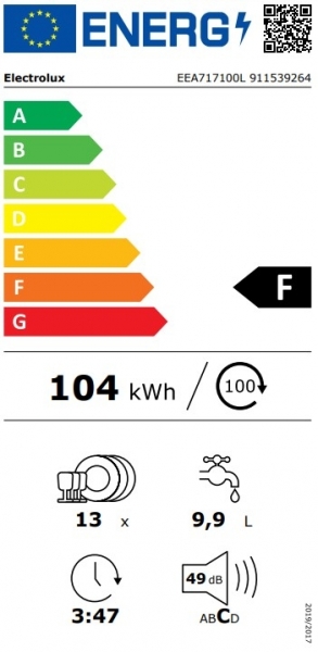 Electrolux EEA717100L Bulaşık Makinesi