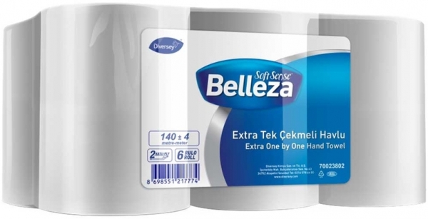 Belleza Extra 19.5 cm Tek Çekmeli Kağıt Havlu 6 Rulo
