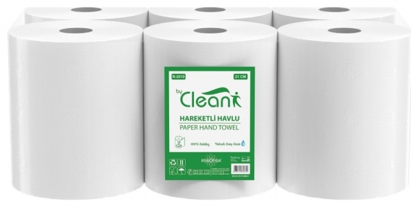 Rulopak By Clean 21 cm Hareketli Kağıt Havlu 6 Rulo