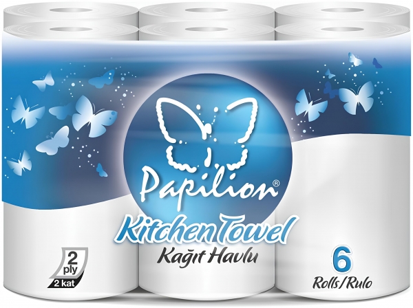 Papilion Kağıt Havlu 6 Rulo