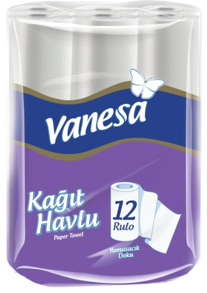Vanesa Kağıt Havlu 12 Rulo (12 Rulo)