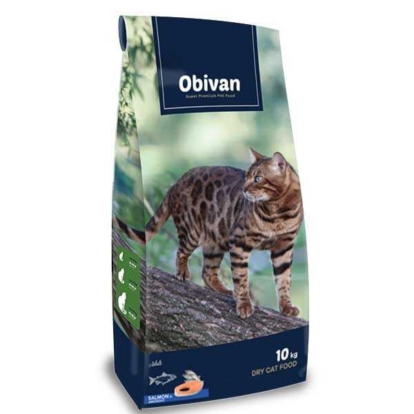 Obivan Somonlu ve Hamsili 10 kg Kedi Maması