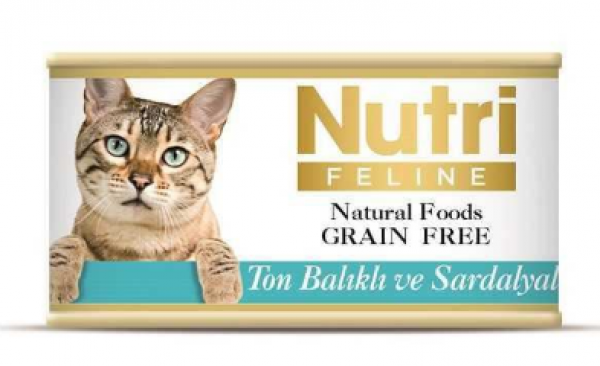 Nutri Feline Tahılsız Ton Balık Sardalyalı 85 gr Kedi Maması