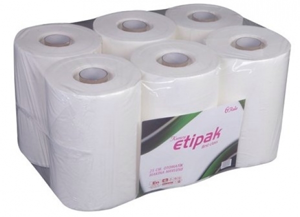 Etipak Kumru 25 cm Hareketli Kağıt Havlu 6 Rulo