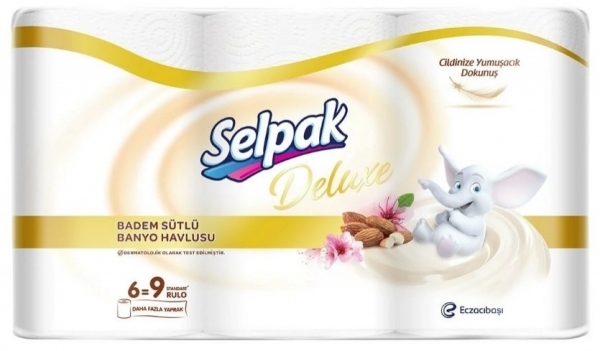 Selpak Deluxe Badem Sütlü Kağıt Havlu 6 Rulo