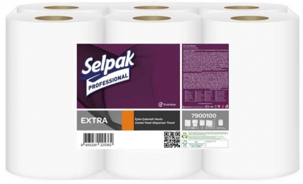 Selpak Professional Extra 250 m İçten Çekmeli Kağıt Havlu 6 Rulo
