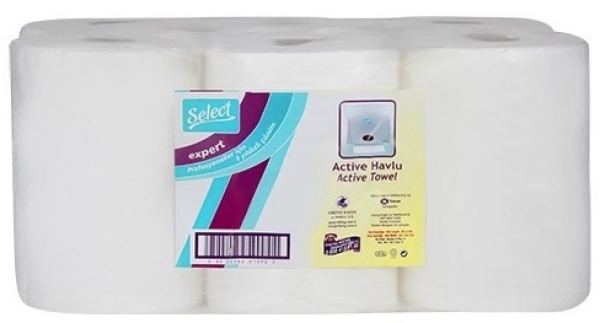 Select Expert Active 21 cm Hareketli Kağıt Havlu 6 Rulo