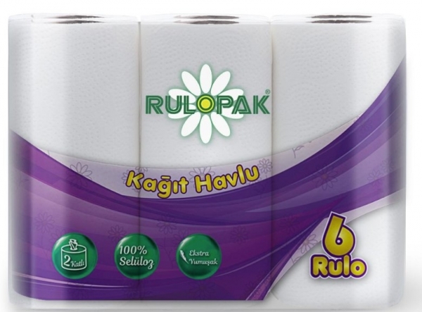 Rulopak Kağıt Havlu 6 Rulo