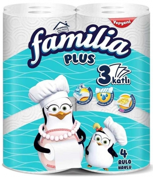 Familia Plus Kağıt Havlu 4 Rulo (4 Rulo)