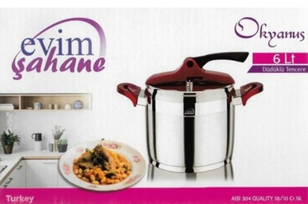 Evim Şahane Okyanus Düdüklü Tencere (6 Litre)