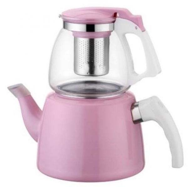 Paçi Cam Emaye Pembe