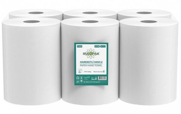Rulopak HighMotion 25 cm Hareketli Kağıt Havlu 6 Rulo
