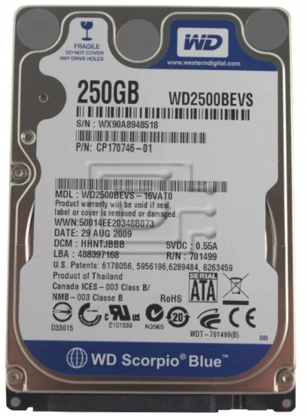 WD Scorpion Blue HDD