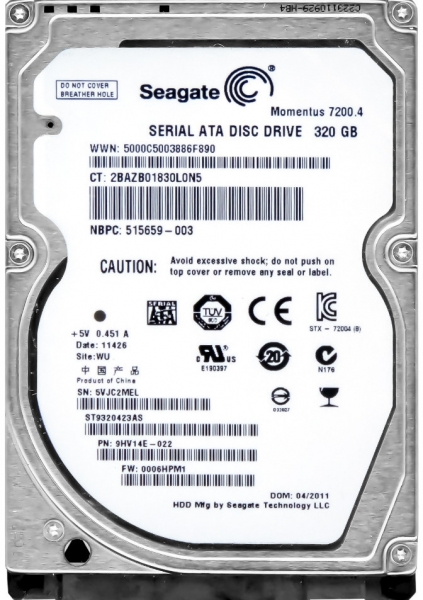 Seagate Momentus 7200.4 HDD
