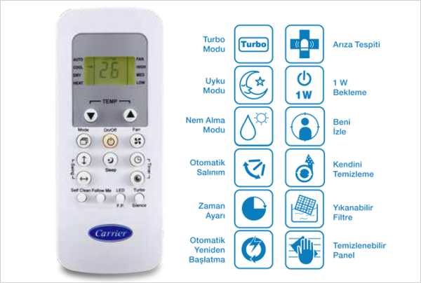 Carrier XPower 9 Duvar Tipi Klima (9.000 BTU)